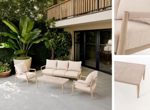 CONJUNTO SOFAS Y MESAS EXTERIOR